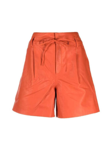 leather paperbag shorts 1