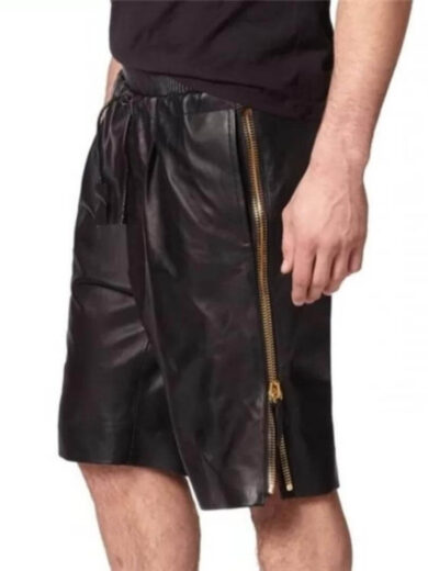 leather shorts men 1