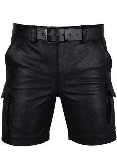 leather shorts for men