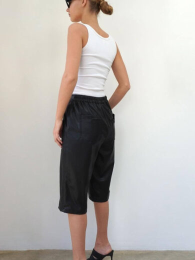 faux leather shorts womens 3